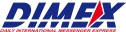 Логотип DIMEX (ДАЙМЭКС-ВОРОНЕЖ),</BR>ЭКСПРЕСС-ДОСТАВКА КОРРЕСПОНДЕНЦИИ И ГРУЗОВ
